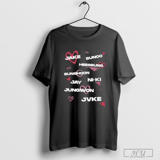 JVKE x Enhypen Names 2024 T-Shirt