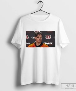Joe Burrow Arrives For Cincinnati Bengals Training Camp With Bold New Look T-shirt
