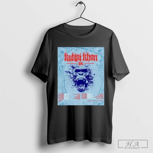 Kublai Khan TX Europe and UK Tour Date 2025 shirt