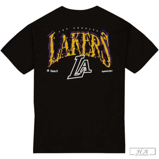 Los Angeles Lakers NBA Suga Glitch T-Shirt By Mitchell and Ness - Mens