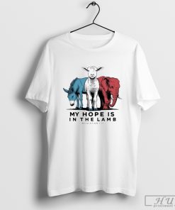 My Hope Is In The Lamb Revelation 7 17 Donkey Sheep Elephant Shirt