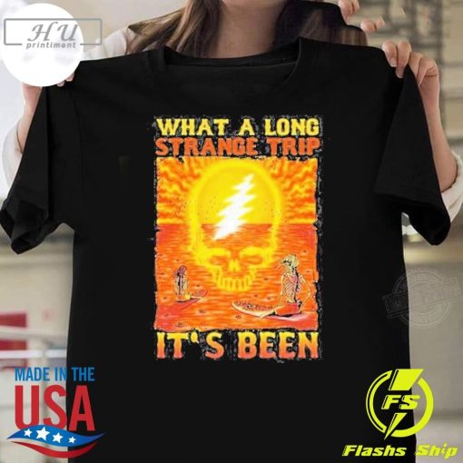 Nice Grateful Dead What A Long Strange Trip It's Been Sunset T-shirt