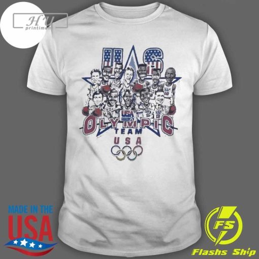 Nice Usa Basketball Team Usa Olympic 2024 T-Shirt