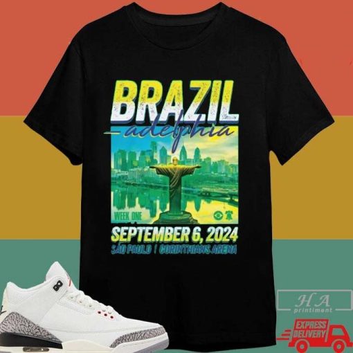 Official Brazil Adelphia Week One September 6 2024 Sao Paulo Corinthians Arena T-shirt