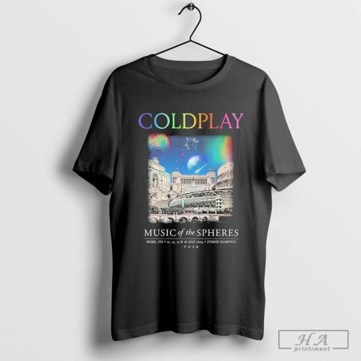 Official Coldplay Music Of The Spheres World Tour Rome On July 2024 At Station Olimpico Fan Gifts Classic T-Shirt