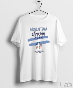 Official Copa America USA 2024 Argentina Campeon Shirt