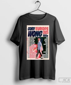 Official Cory Wong Shows Europe Tour 2025 Poster Shirt