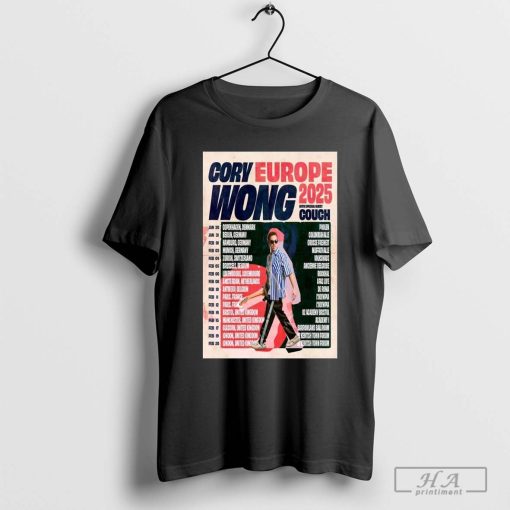 Official Cory Wong Shows Europe Tour 2025 Poster Shirt