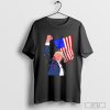 Donald Trump Shooting Superhero Never Surrender t-shirt