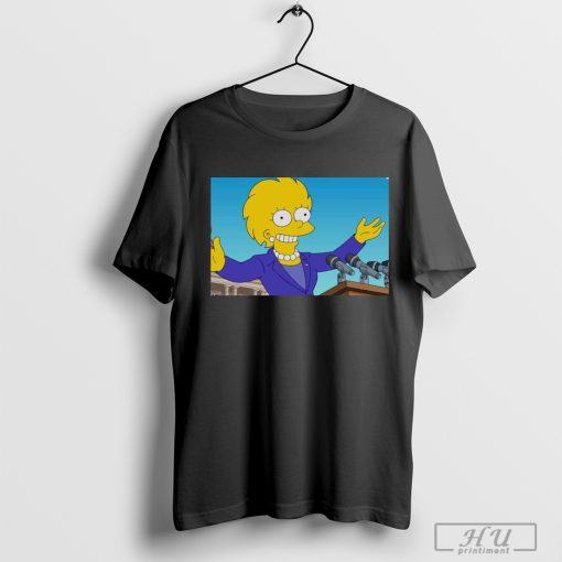 Official Kamala Harris Lisa Simpson Becomes The President Of The Usa 2024 T-shirt