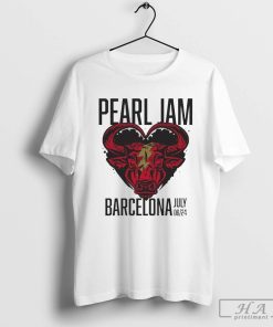 Official Pearl Jam July 8, 2024 At Palau Sant Jordi Barcelona, Spain Event T-Shirt