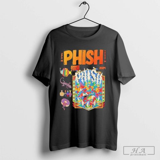 Official Phish Band Summer Tour 2024 Customized Black Shirt