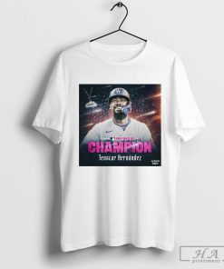 Official Poster The 2024 Home Run Derby King Champion Is Teoscar Hernandez Los Angeles Dodgers T-shirt