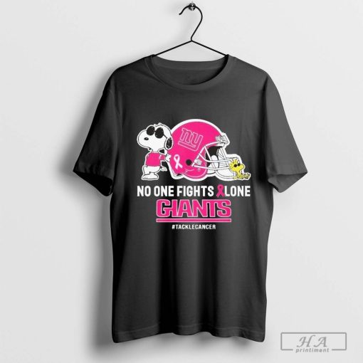 Official Snoopy And Woodstock No One Fights Alone Kansas City Chiefs #Tackecancer Shirt