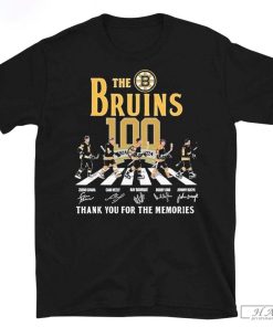 Official The Boston Bruins 100 Thank You For The Memories T-Shirt