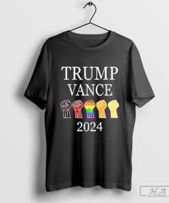 Official Trump Vance 2024 President Trump Lgbt Hand T-Shirt