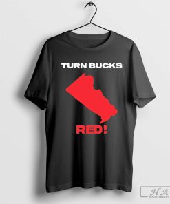 Official Turn Bucks Red 2024 Scott Presler T-shirt