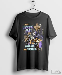 Original Main Street Tourist It’s A Swinging Wake Come Out And Socialize 2024 T-Shirt