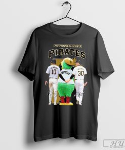 Pittsburgh Pirates Bryan Reynolds Mascot And Paul Skenes Signatures T-shirt