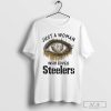 Pittsburgh Steelers Eye Just A Woman Who Loves 49ers T-shirt