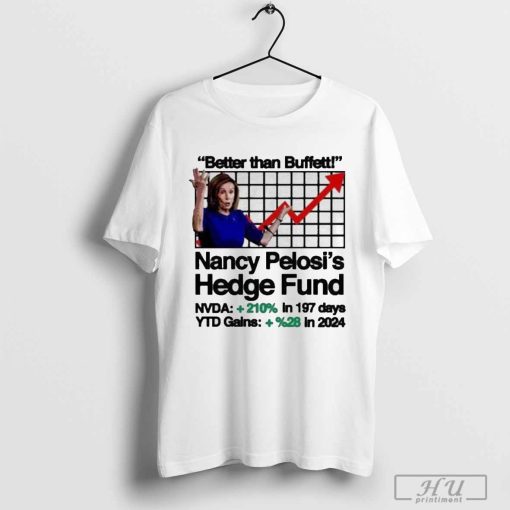 Itisbarelylegl Better Than Buffett Nancy Pelosi's Hedge Fund T Shirt