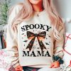 Spooky Mama Shirt, Coquette Halloween T-shirt, Spooky Season Tee, Spooky Vibes Tee