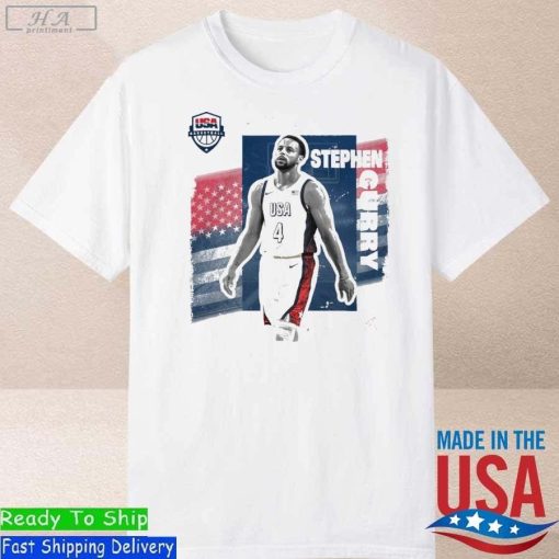 Stephen Curry USA basketball 2024 Summer Olympics Player Cutout Shirt