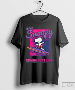 Surfing Snoopy Charlie Don’t Surf T-Shirt