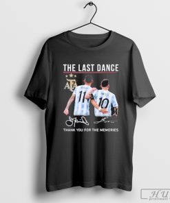 The Last Dance Messi & Di Maria Thank You For The Memories T-Shirt