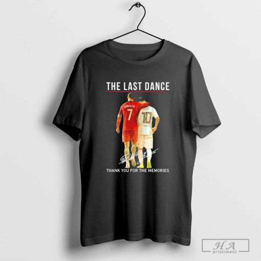 The Last Dance Messi and Ronaldo Thank You for the Memories Signatures Shirt