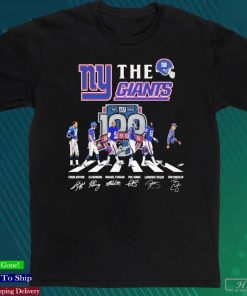 The New York Giants American Football Team NFL Signatures T-Shirt