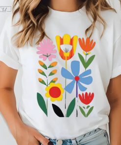 Abstract Flowers Shirt, Botany Shirt