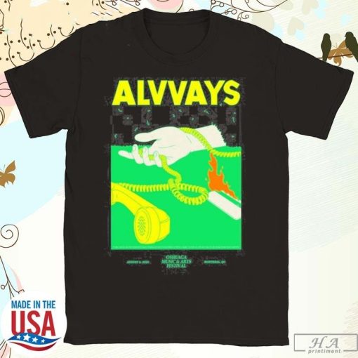 Alvvays August 4 2024 Osheaga Music & Arts Festival T-shirt