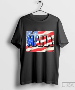 Awesome Maha Make America Healthy Again Usa Flag T-shirt