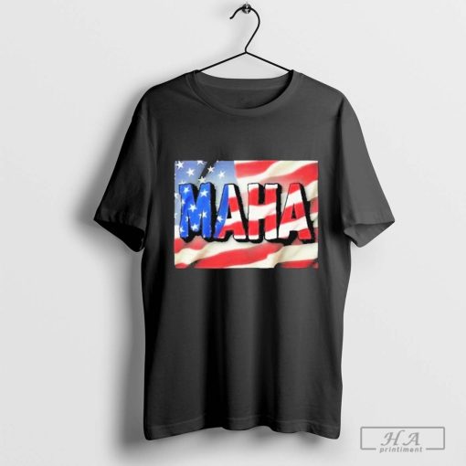 Awesome Maha Make America Healthy Again Usa Flag T-shirt