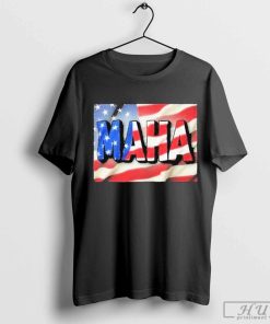 Awesome Maha Make America Healthy Again Usa Flag T-shirt