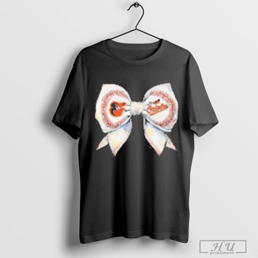 Baltimore Orioles Bow In Love Baseball Girl 2024 Shirt