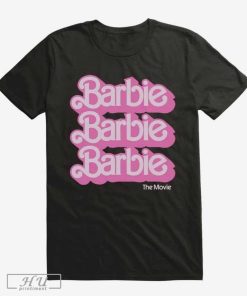 Barbie The Movie Text Stack T-Shirt