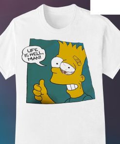 Bart Simpson Life Is Hell Man Shirt