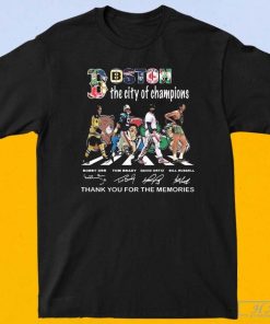 Boston the City of Champions Thank You for the Memories Signatures Shirt