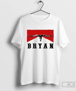 Bryan Bullhead Western Cowboy Cow Skull Shirt