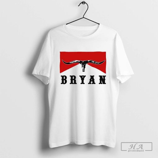 Bryan Bullhead Western Cowboy Cow Skull Shirt