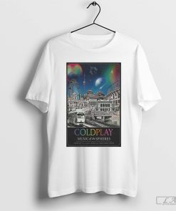 Coldplay Vienna August 21, 22, 24 & 25 2024 Music Of The Spheres Tour Poster Shirt