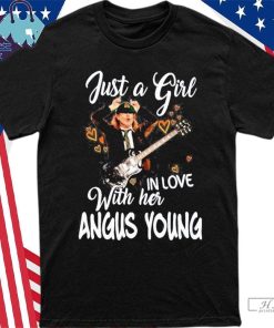 Design ACDC Just A Girl In Love With Her Angus Young T-Shirt