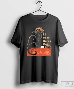 Design Le Chat Burns Nuit With Haggis and Dram T-Shirt