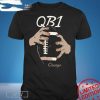 Design QB1 Chicago Bears Football Hands T Shirt