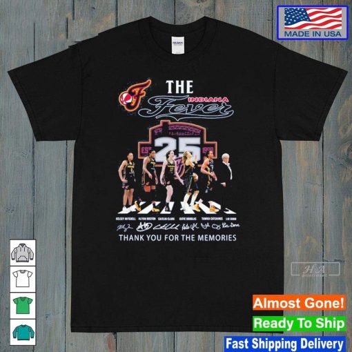 Design The Indiana Fever WNBA Thank You For The Memories T-Shirt