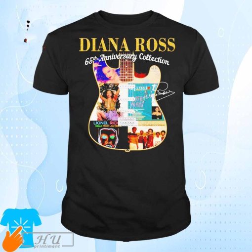 Diana Ross 65th Anniversary Collection Signature And Guitar Shirt