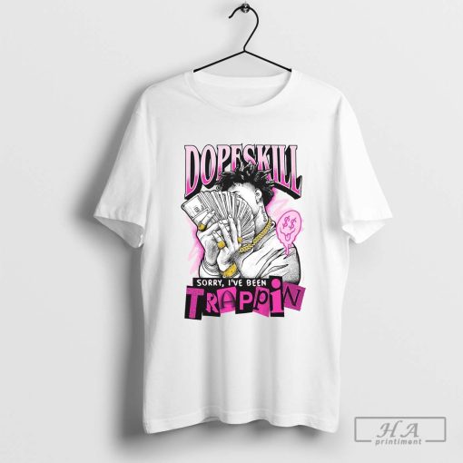 DopeSkill Graphic Tee Triple Pink Streetwear Hip Hop Camiseta para hombre Zapatilla de deporte Camisas a juego de colores Sorry I've been Trappin