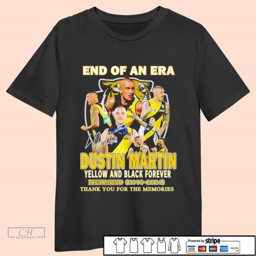 End of An Era Dustin Martin Richmond 2010-2024 thank you shirt